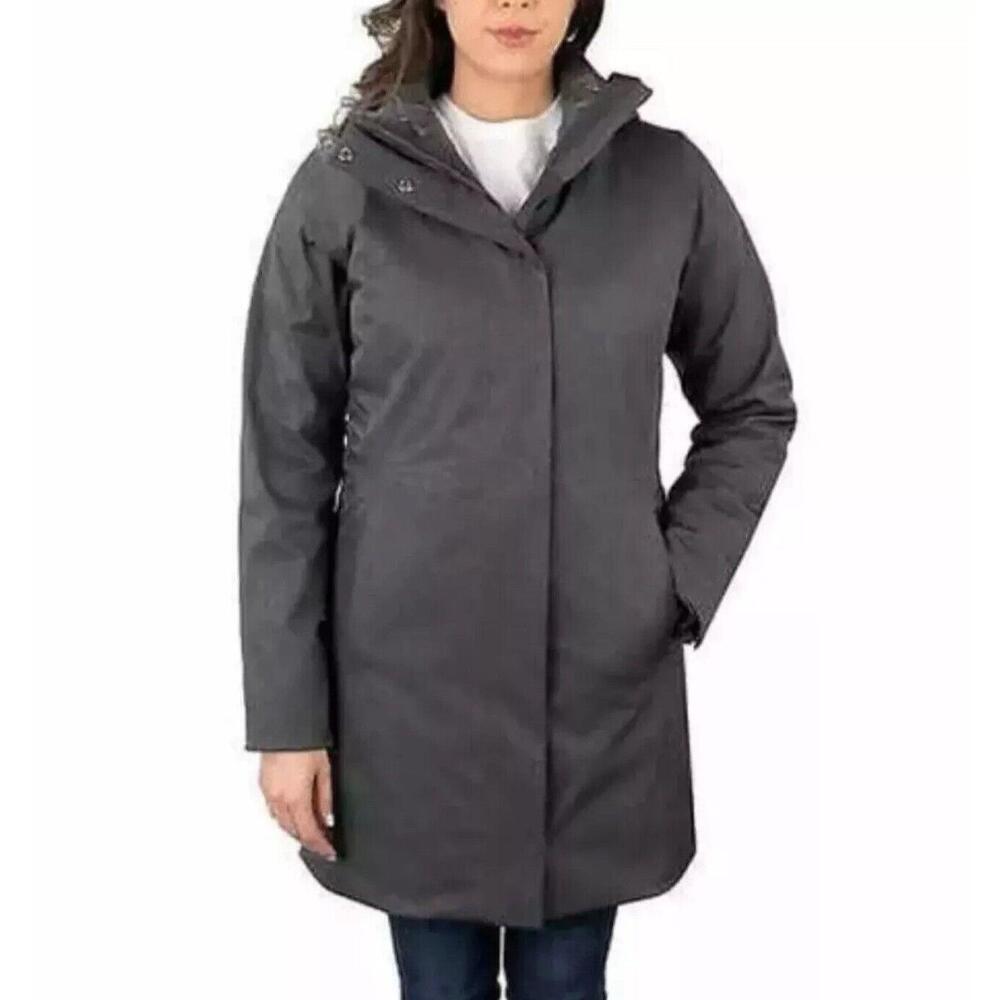 Kirkland Signature Ladies' 3-in-1 Parka Hood Coat Jacket, Gray, Size 2X O13